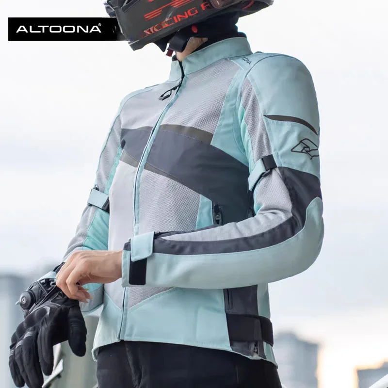 Куртка Altoona для мотоциклиста женщин защитная летняя сетчатая куртка вентиляция