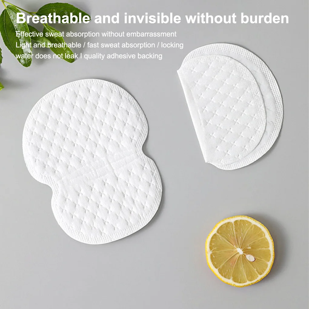

10 Pieces Box Unisex Sweat Absorption Pad Sports Portable Single Use Anti-perspiration Perspiration Absorber Patches