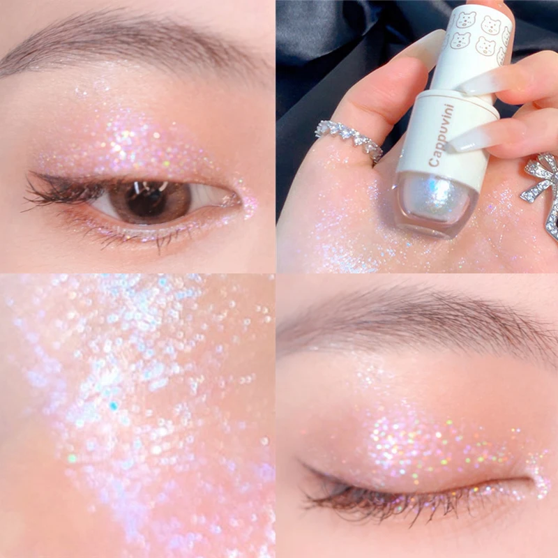 

Diamond Shining Liquid Eyeliner Pearlescent Glitter Highlight Eye Shadow Liquid Monochrome Waterproof Lasting Makeup Cosmetics