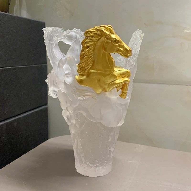 Хрустальная курильница из смолы арабская конская Liuli основание украшения для