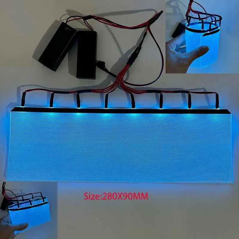 Большие прямоугольные гибкие светодиодные глаза, наборы для самостоятельного косплея, сияющая маска для глаз, Модифицированная маска, шлем, аксессуары для Хэллоуина, подарки