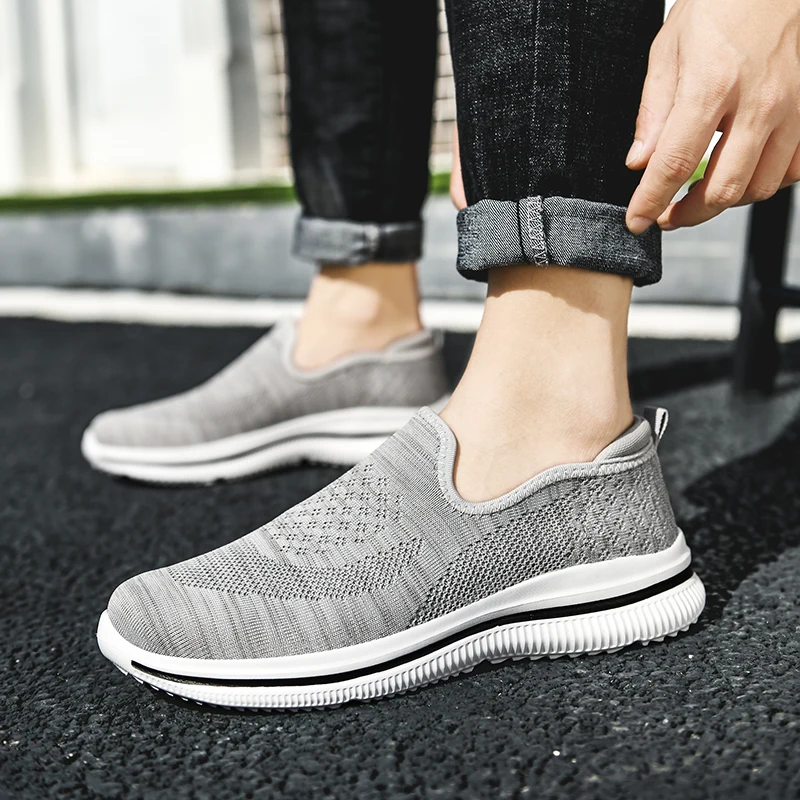 Men Loafers Casual Walking Shoes Fashion Slip on Male Loafers Driving Shoes Flats Plus Size 39-48