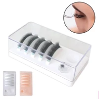 ygirlash 2 in 1 eyelashes palette stand pad pallet lashes glue holder with dustproof cover lashes extension storage