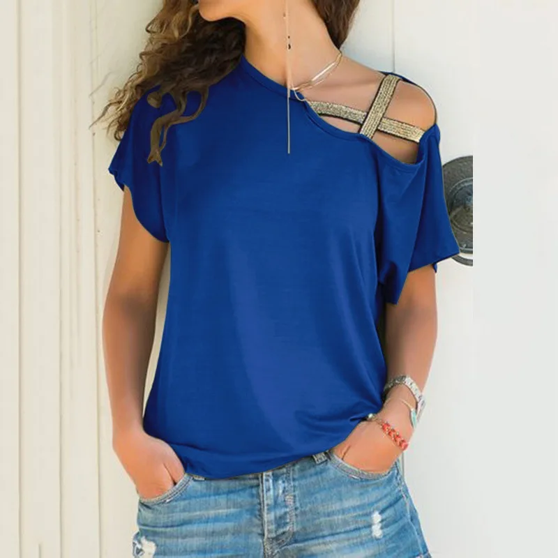 

T Shirt Women Summer Short Sleeves Sexy T Shirts 9258