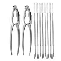 seafood tools set including 8 forks and 2 lobster crab crackers nut cracker set seafood tool kit nut cracker tool