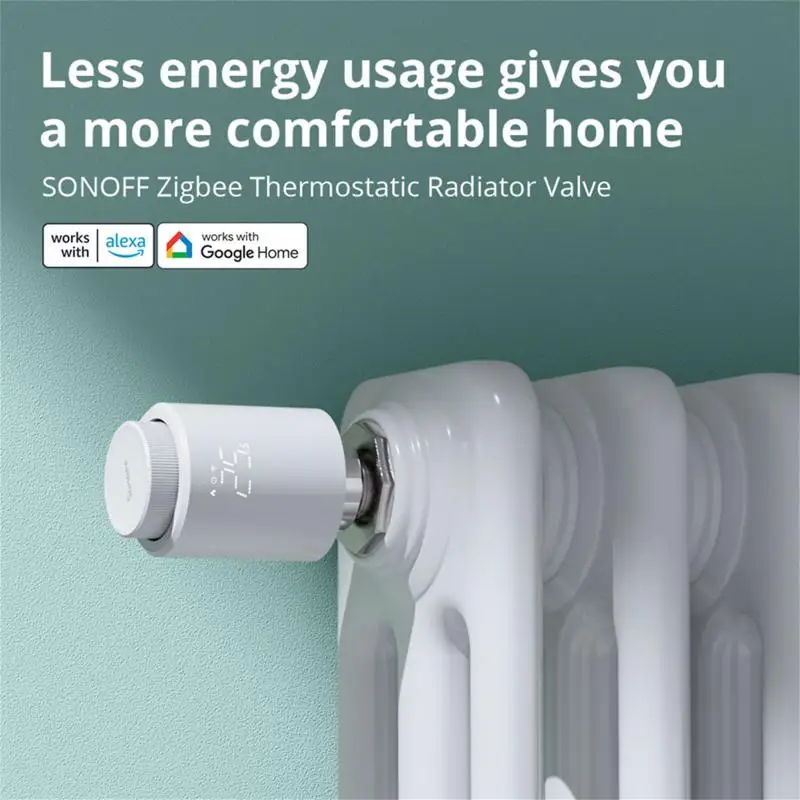 Термостатический клапан радиатора SONOFF TRVZB Zigbee умный привод термостата контроль