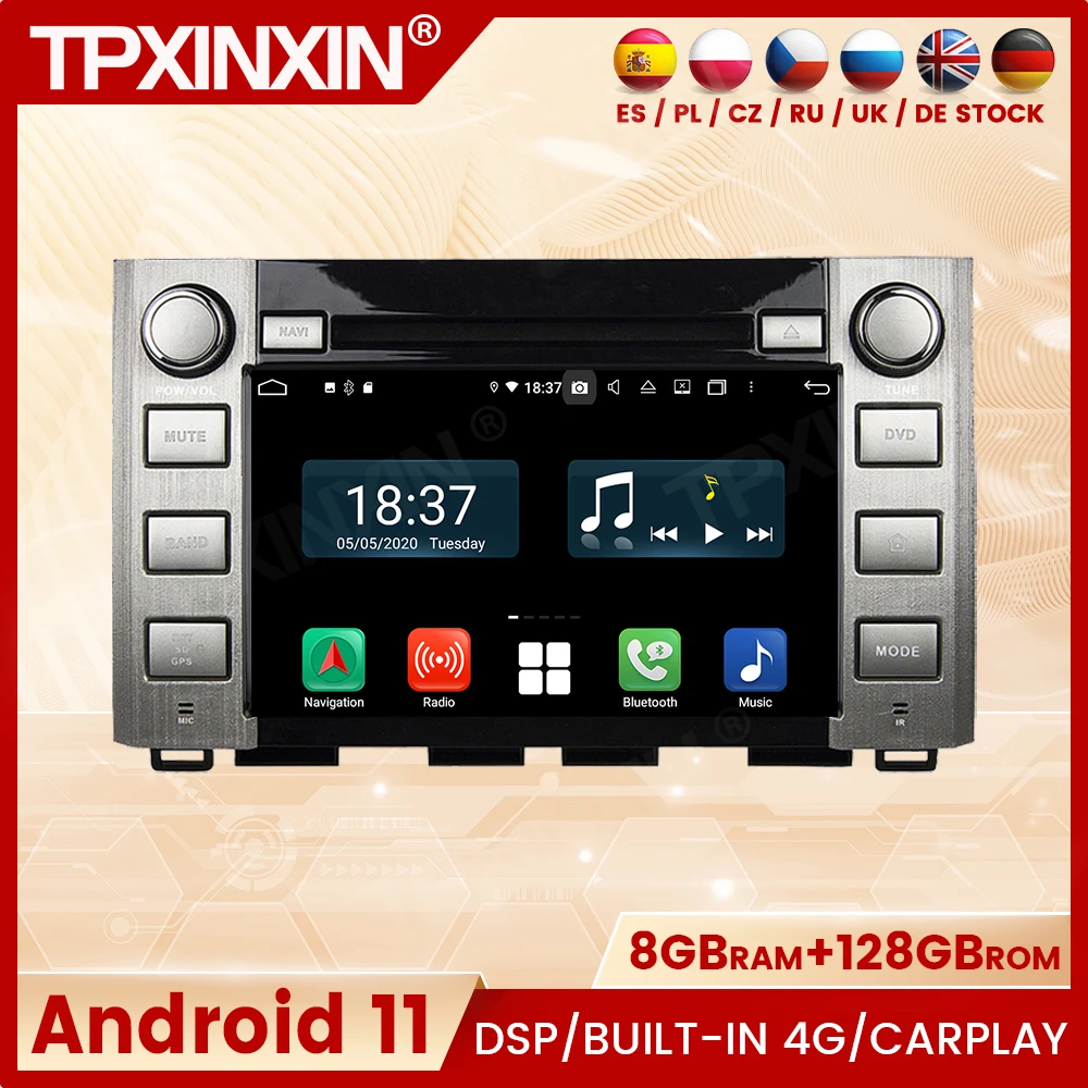 

Автомобильный мультимедийный плеер 2 Din Android GPS Navi для Toyota Sequoia Tundra 2014 2015 2016 радио Coche с Bluetooth Carplay