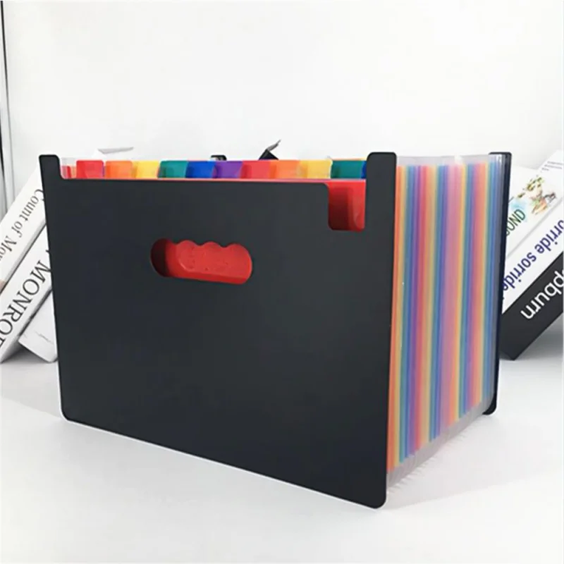

Multi-layer Standing Test Paper Bag Vertical Organ Bag A4 Data Storage Bag Student Office Portable Folder Office Stationery