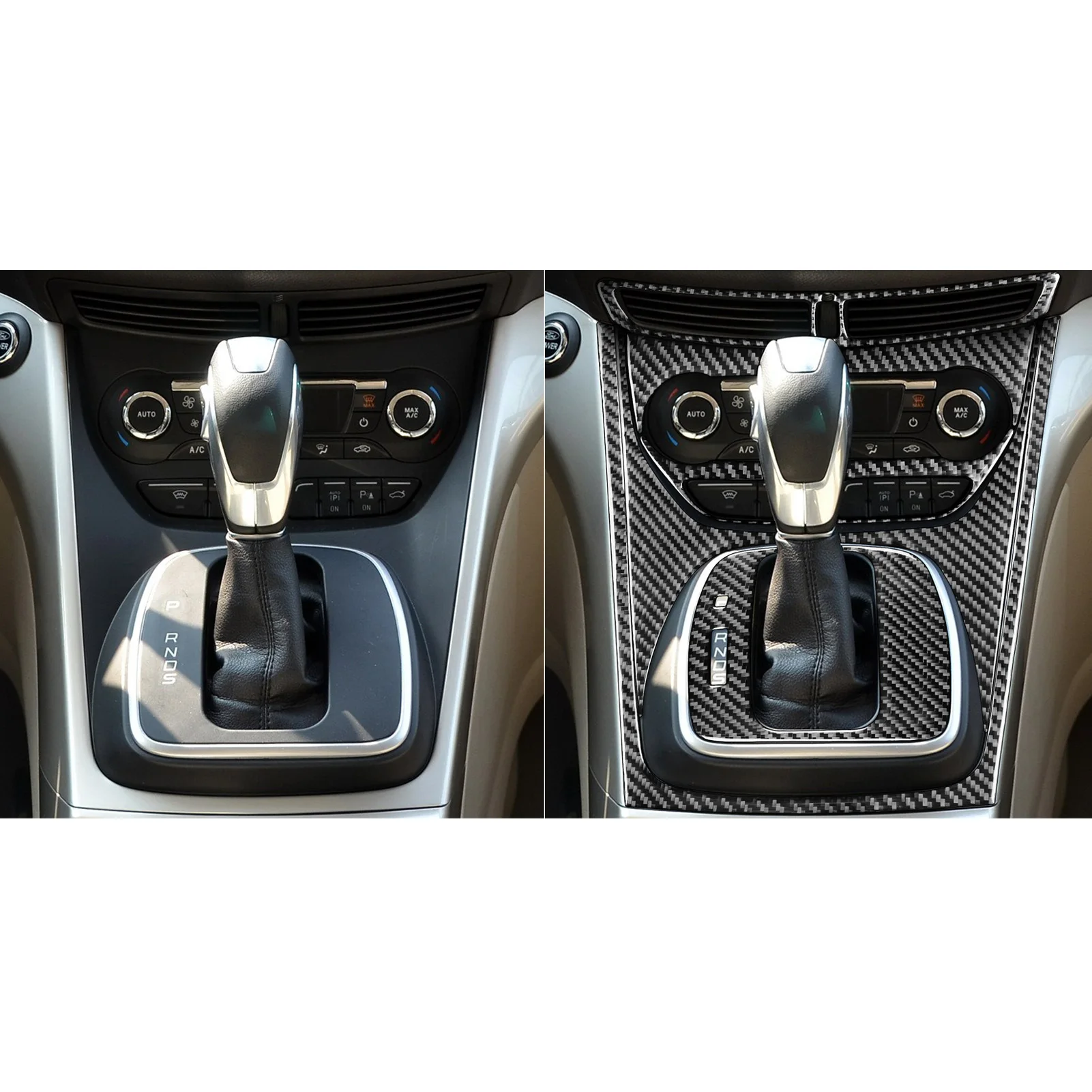 Углеродное волокно для Ford Escape Kuga 2013 2014 2015 2016 аксессуары интерьера автомобиля