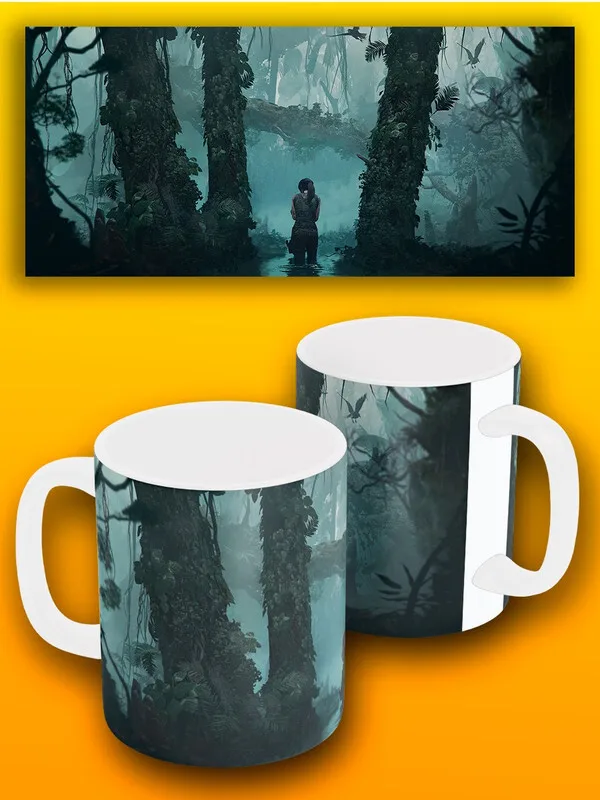 Кружка белая игры Shadow of the Tomb Raider (томб райдер Тень Расхитительницы гробниц PS Xbox PC