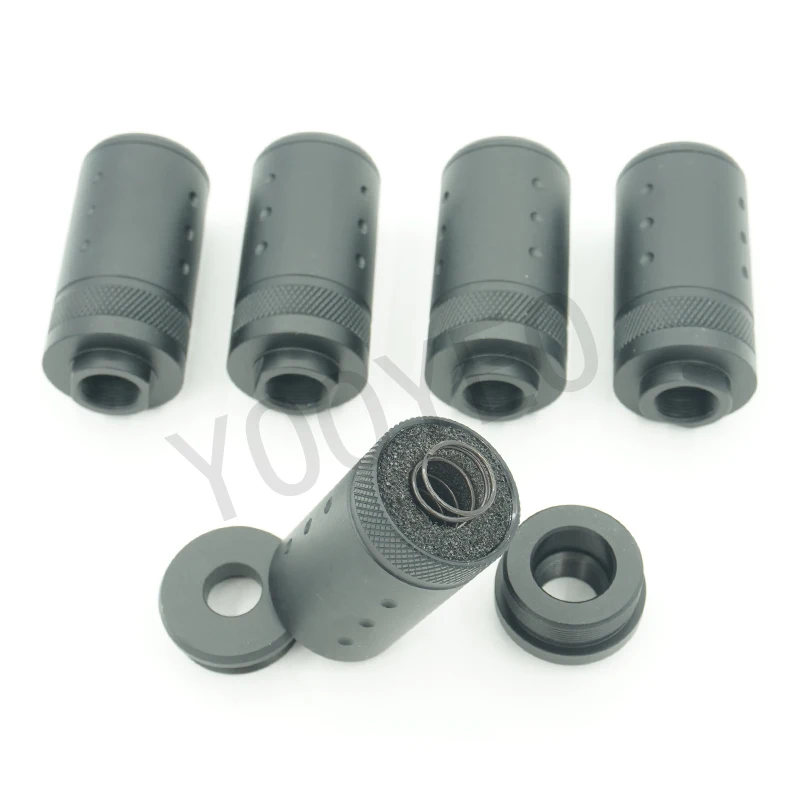 

14mm Left/Right Thread Glock 17/19 Glock 18c Marui Aluminum 60mm BARREL Thread Fuel Filter Protector Spring Sponge Black Sand