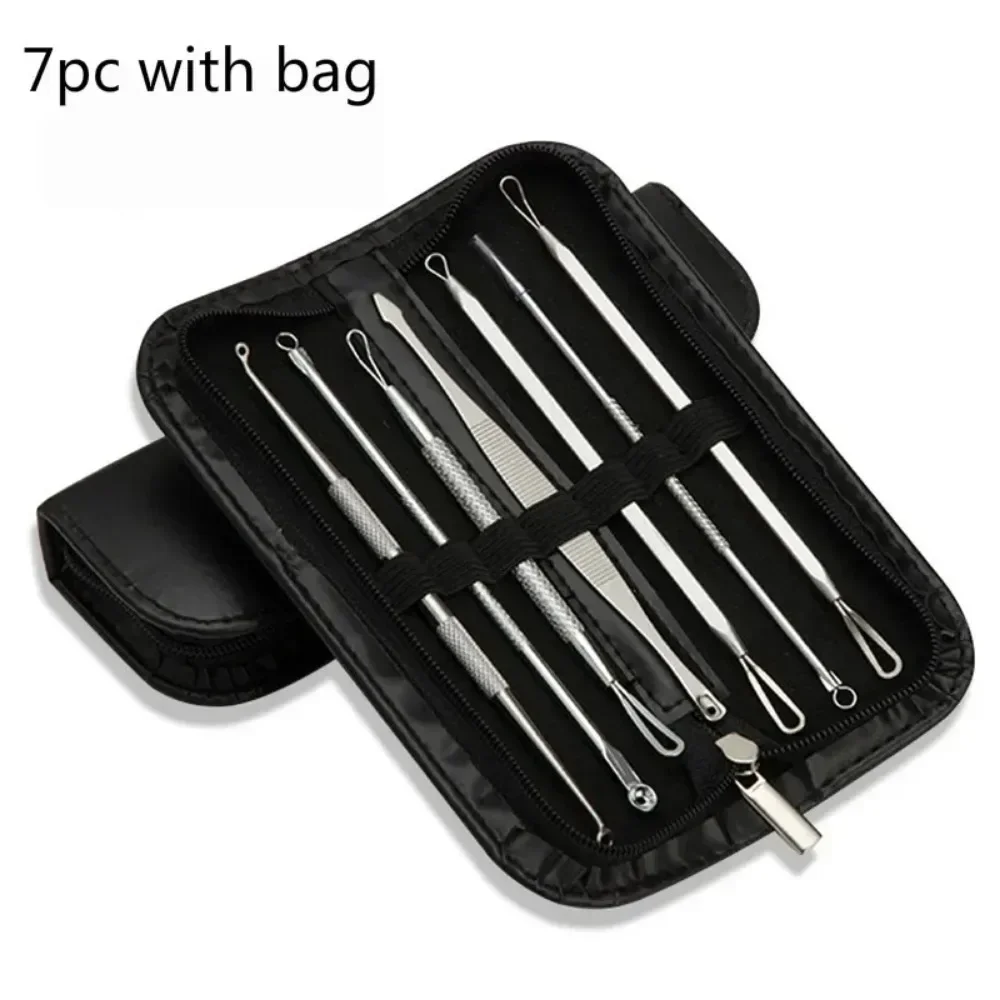 

5/7Pcs Stainless Steel Black Head Pore Cleaner Deep Cleansing Tool Acne Blackhead Removal Needles Cleaner Face Skin Care Tools