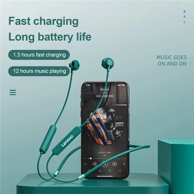 Оригинальные магнитные наушники Lenovo SH1 с шейным ободом беспроводные Bluetooth 5 0 чип
