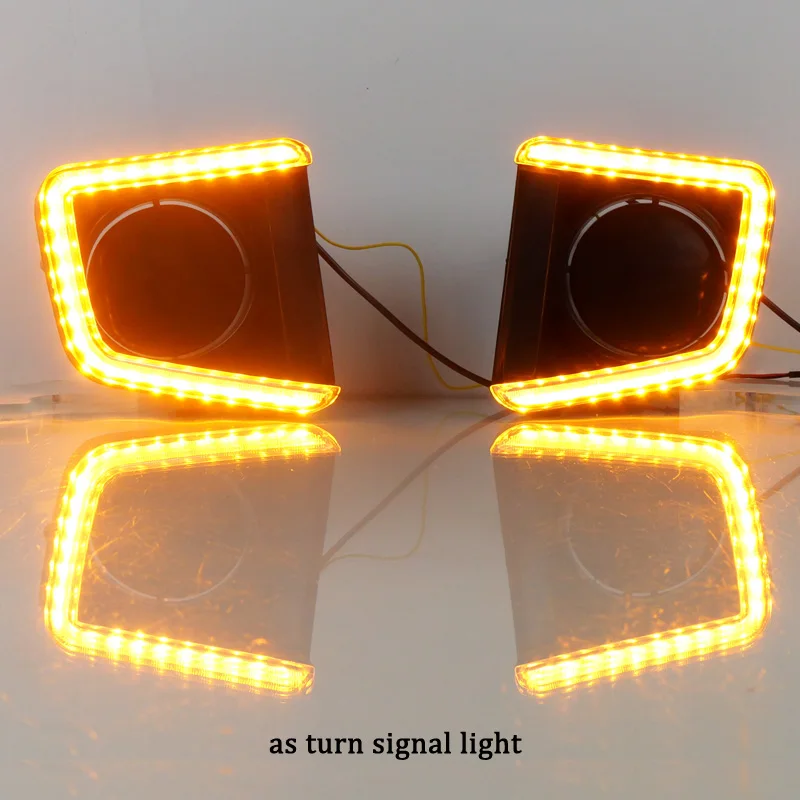 Дневные ходовые огни для Toyota Tundra 2014 - 2021 Drl с указателями поворота