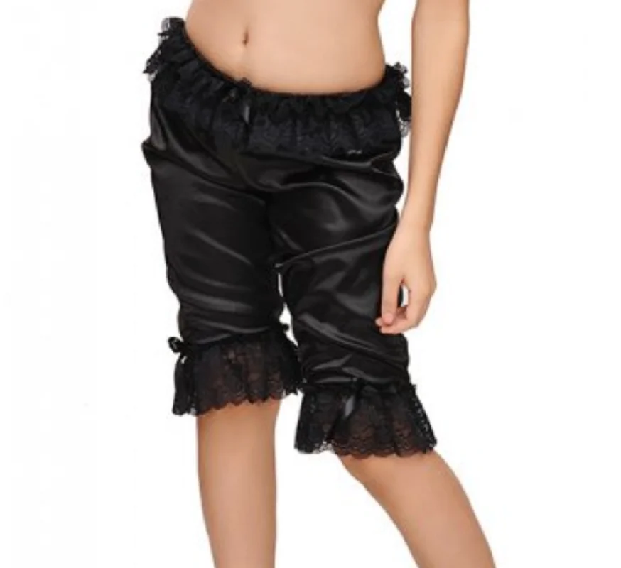 Разноцветные Модные Взрослые гигантские сексуальные черные Сатиновые брюки с