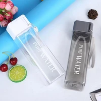 fitness drinking tumbler bpa free plastic kettle 480ml water bottle simple outdoor mug with rope sports summer portable tea cup