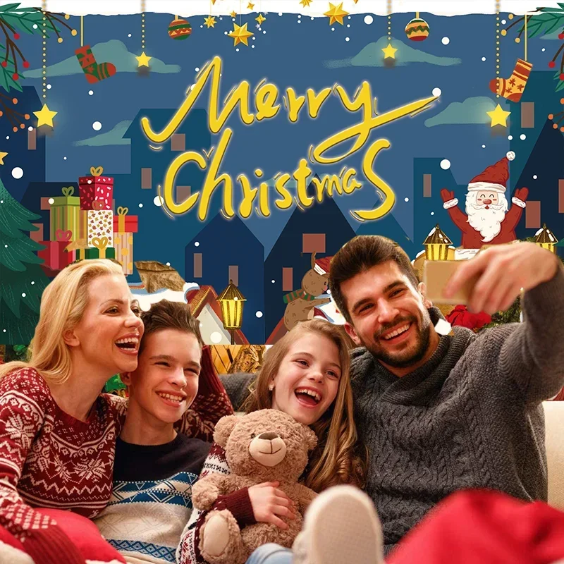 

Фон для фотосъемки с надписью "Merry Christmas"