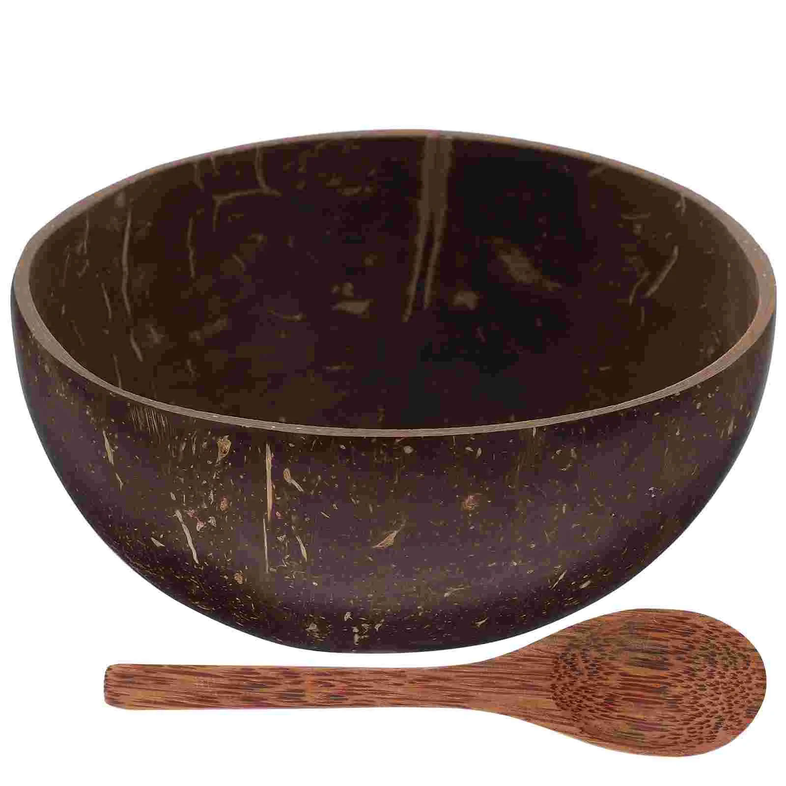 

Salad Mixing Bowls Vegan Organic Exquisite Coconuts Spoon Set Asian Metal Pho Japanese Soup