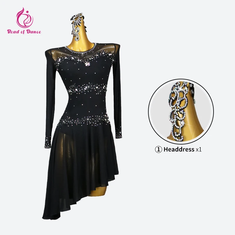 Платье для латинских танцев праздничный костюм девочек детский женский