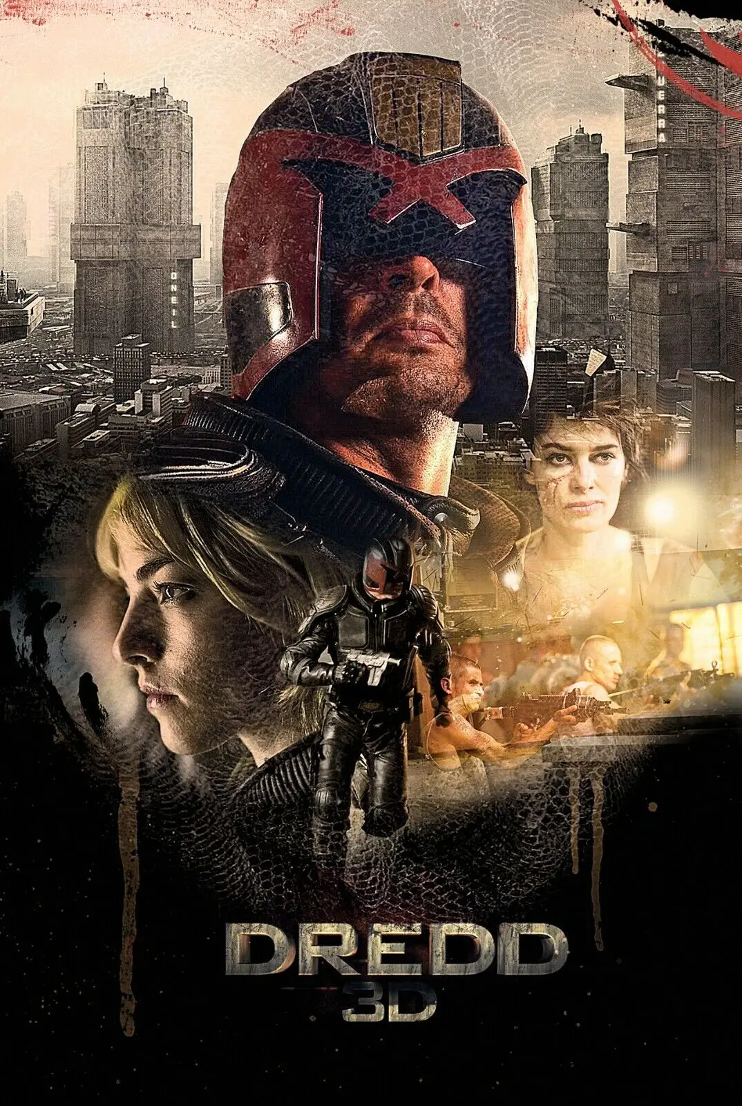 

Dredd Movie Print Art Canvas Poster for Living Room Decoration Home Wall Decor Picture