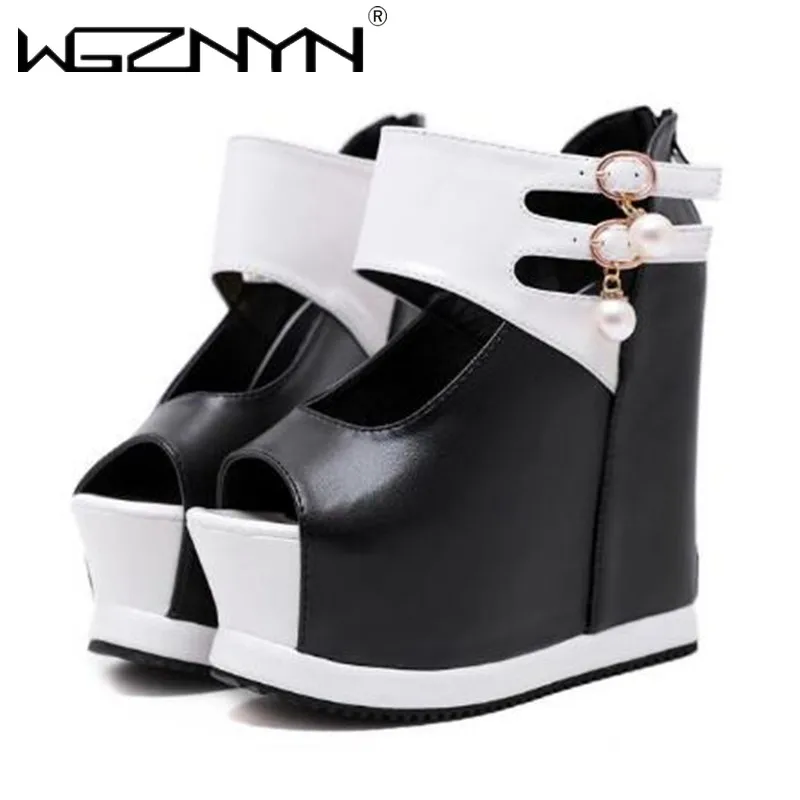 НОВЫЕ женские сандалии с открытым носком летние на танкетке платформе высоком