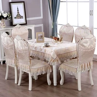 rectangular lace table cloth kitchen chair cover european table cloth suit for dining room banquet tablecloth for home decor