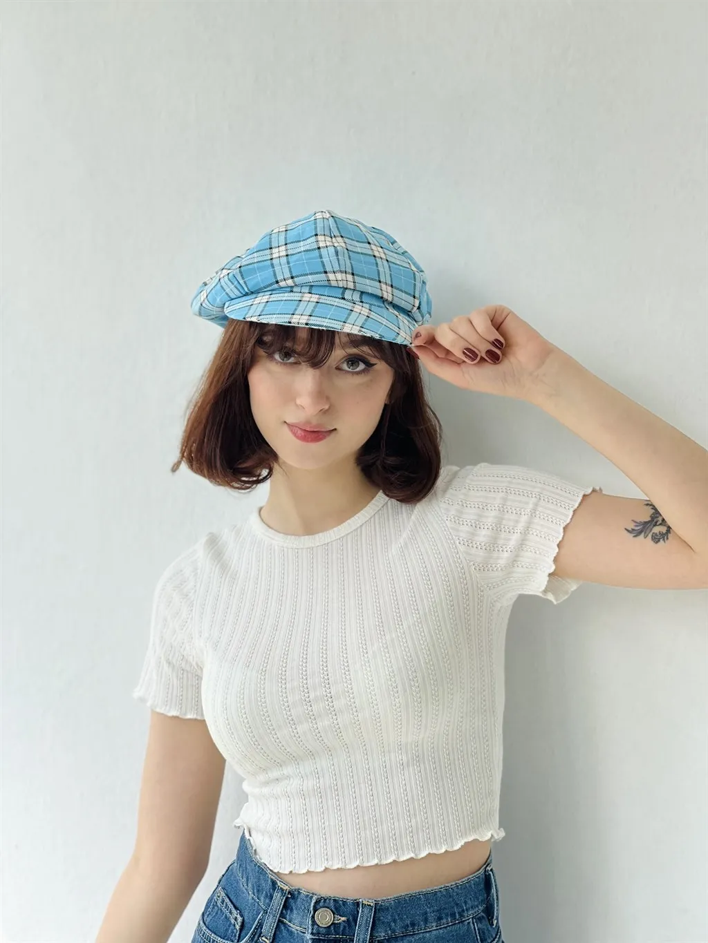 

Retrobird plaid retro model line blue