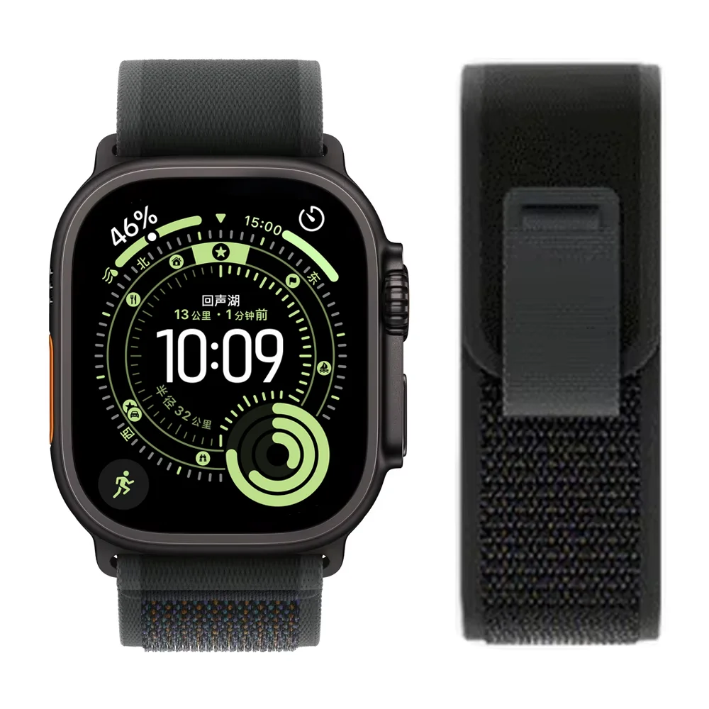 Фото Ремешки для Apple Watch ultra2 ремешок 49 мм 46 мм 42 мм 44 мм 40 мм 45 мм 41 мм Браслет-петля correa iwatch series se 3 7 8 9 10 11 №2