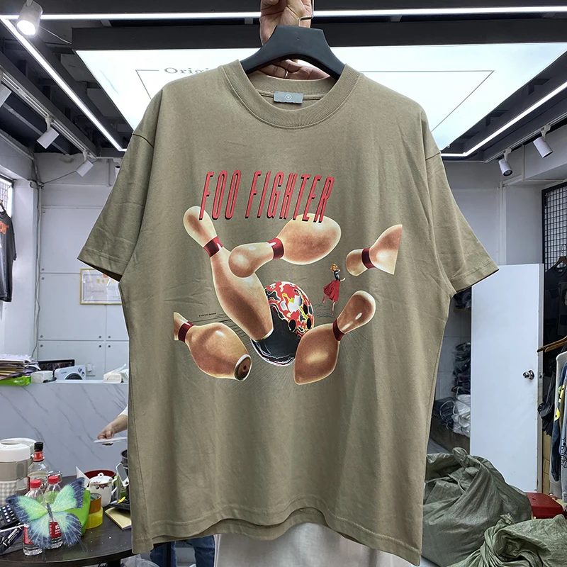 

Travis Scott Men's Heavy Fabric Bowling Logo T-shirt
