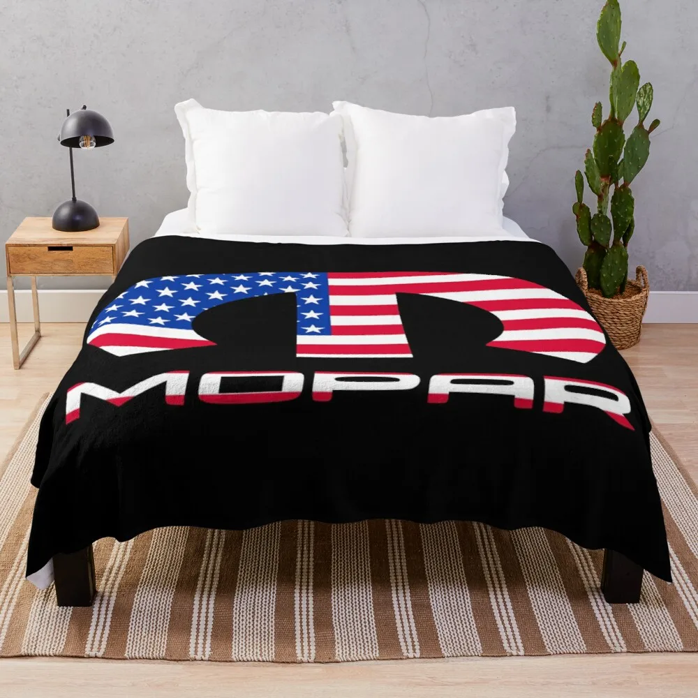 

MOPAR.USA.FLAG Throw Blanket For Sofa Thin