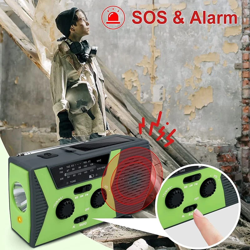 Радиоприемник на солнечной батарее AM FM-радио динамическое радио с внешним
