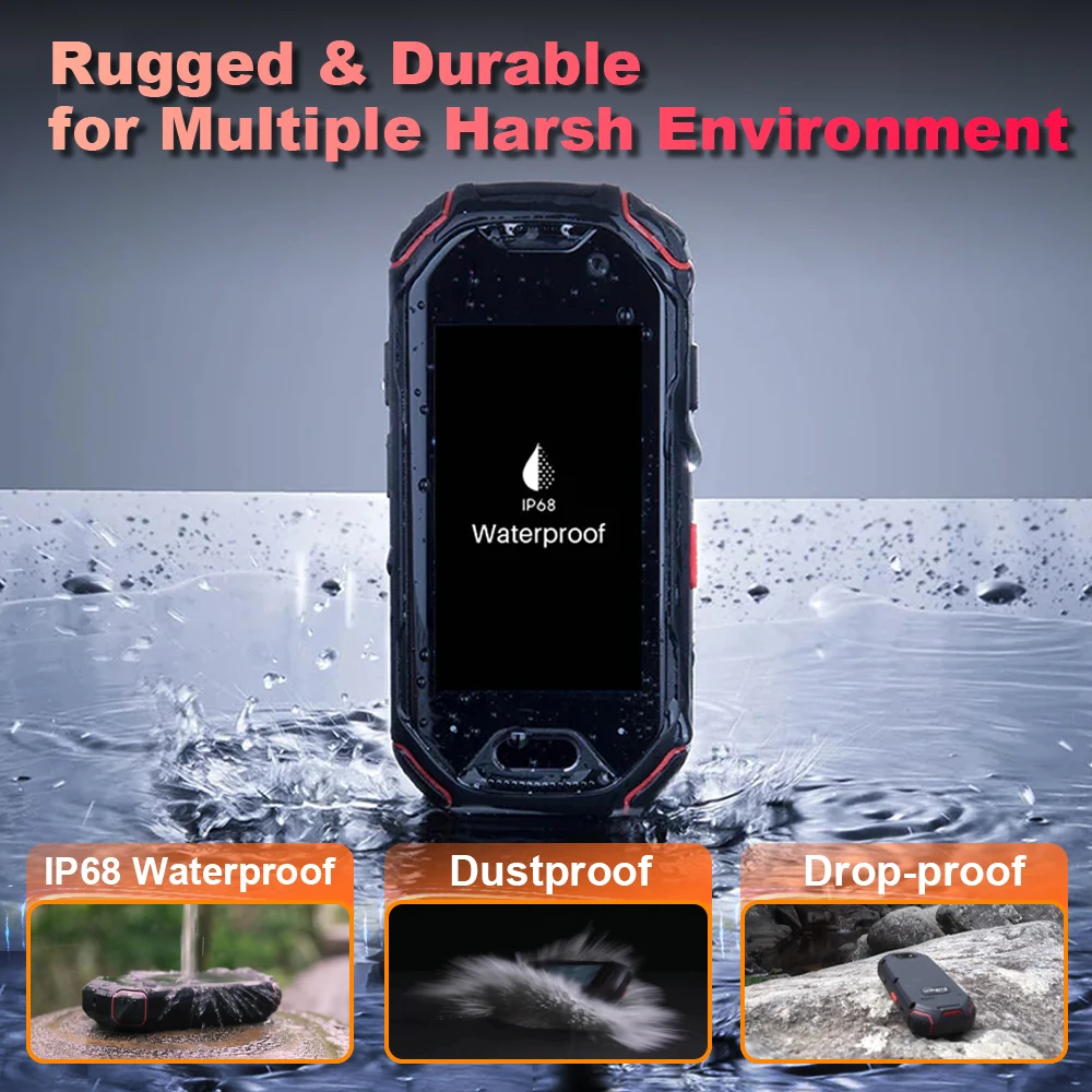 Unihertz Atom Running Mini Phone Android Rugged Smartphone 2.45 Inch Unlocked Cellphone 2000mah 360H Standby Time