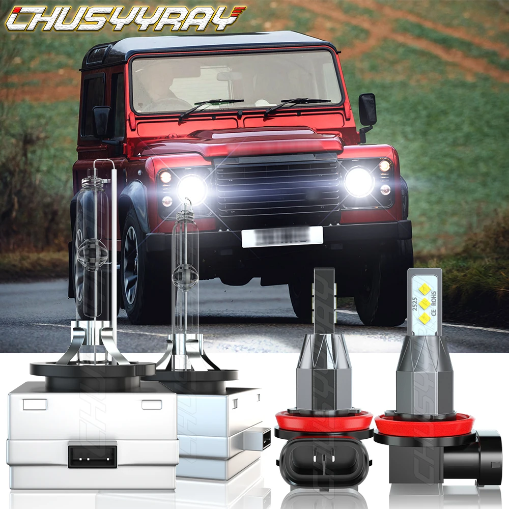 

CHUSYYRAY Car lights Compatible For Range Rover 2010-2012 -4X D3S HID Faro Hi/Lo H11 LED Bombillas antiniebla Car accsesories