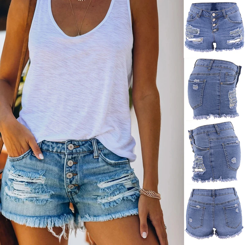 

Womens Jeans Summer Fashion Oversize Hotpants Cycling Denim Scrunch High Waist Biker Mini Shorts Sexy Female Clothing 2022 Trend