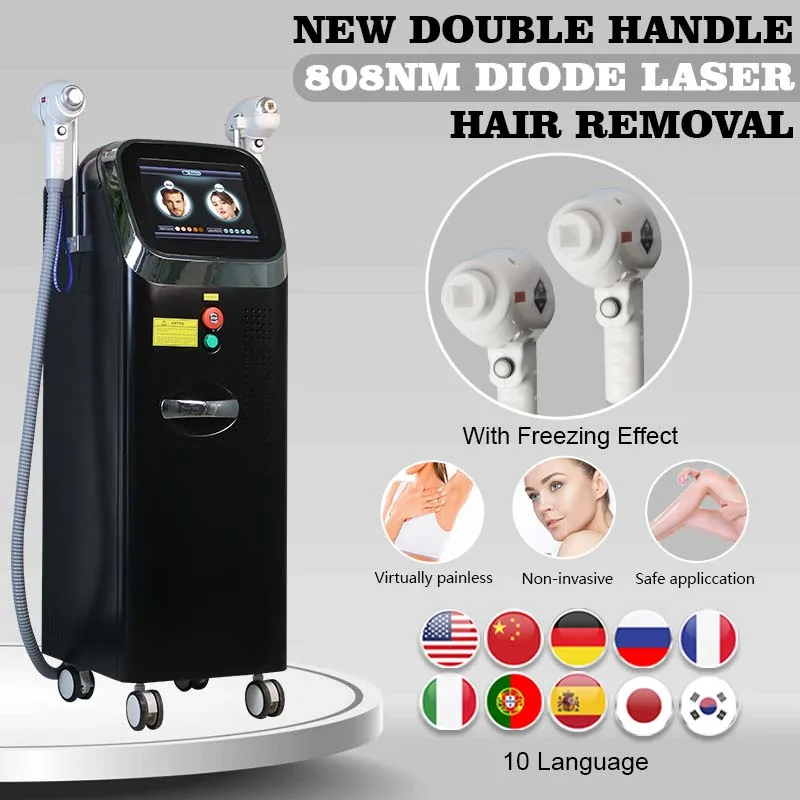 

ADG New Painless Permanent Diode Laser 755nm 808nm 1064nm Hair Removal Machine Epilation Lazer Hair Removal Machine