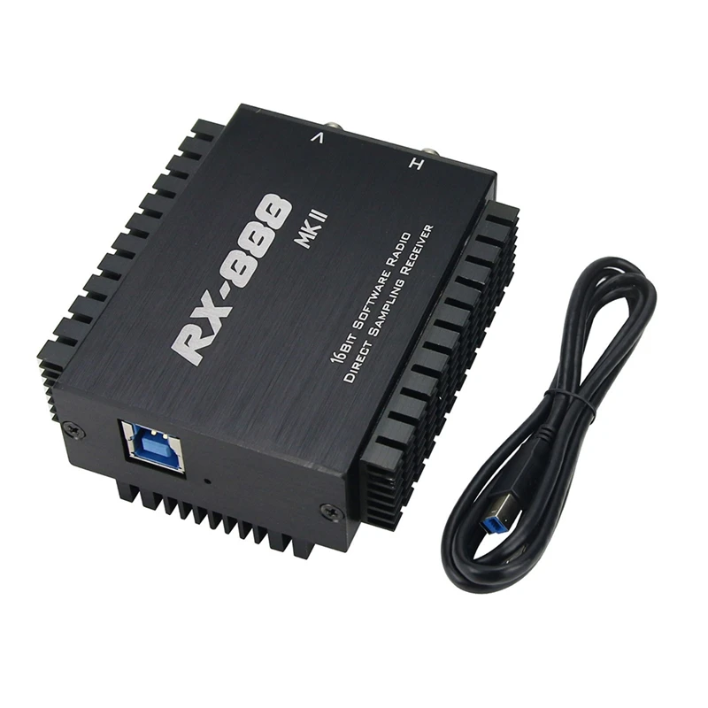 

RX-888 MKII SDR Radio Receiver SDR Ham Radio Receiver LTC2208 16Bit ADC Direct Sampling R828D RX888 Plus