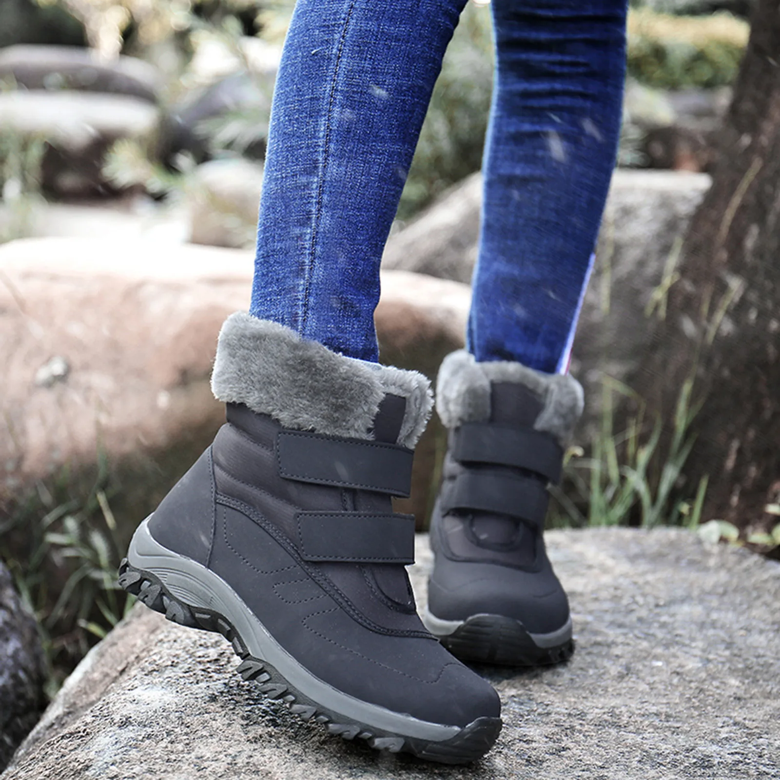 Shoes For Women Girls Warm Ankle Short Outdoor Boots Boots White Snow Boots for Women Knee High 10 Boots for Women E High Heels