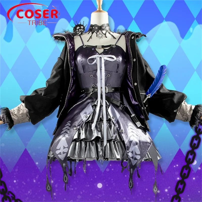 

COSER TRIBE Anime Game NIJISANJ Advent Shiori Novella Ceremonial Dress Halloween Carnival Role CosPlay Costume Complete Set