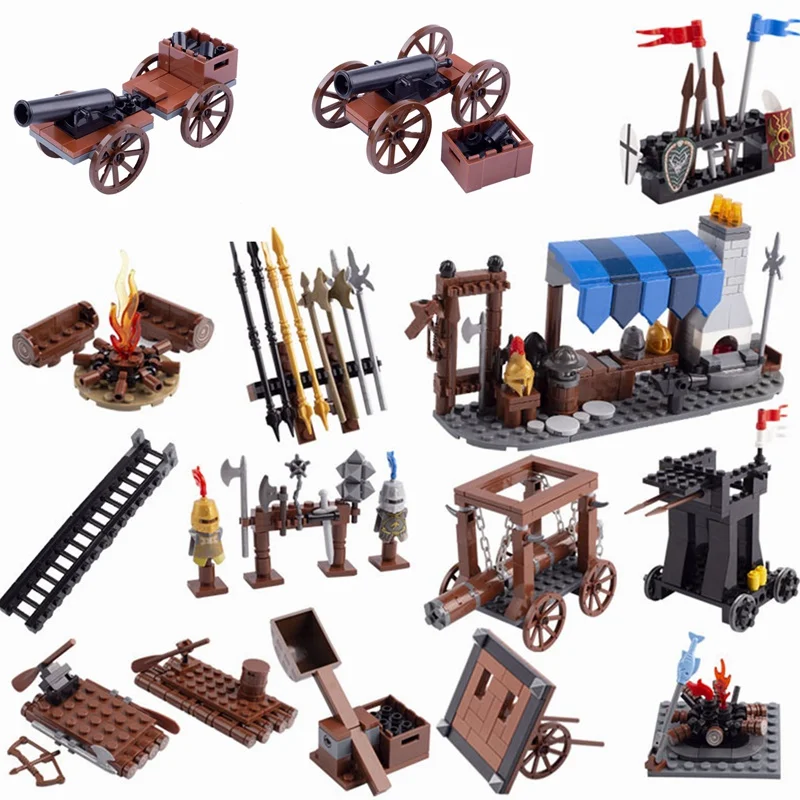Средневековое оружие колесница костра лестница Батарейная ОЗУ модель игрушки