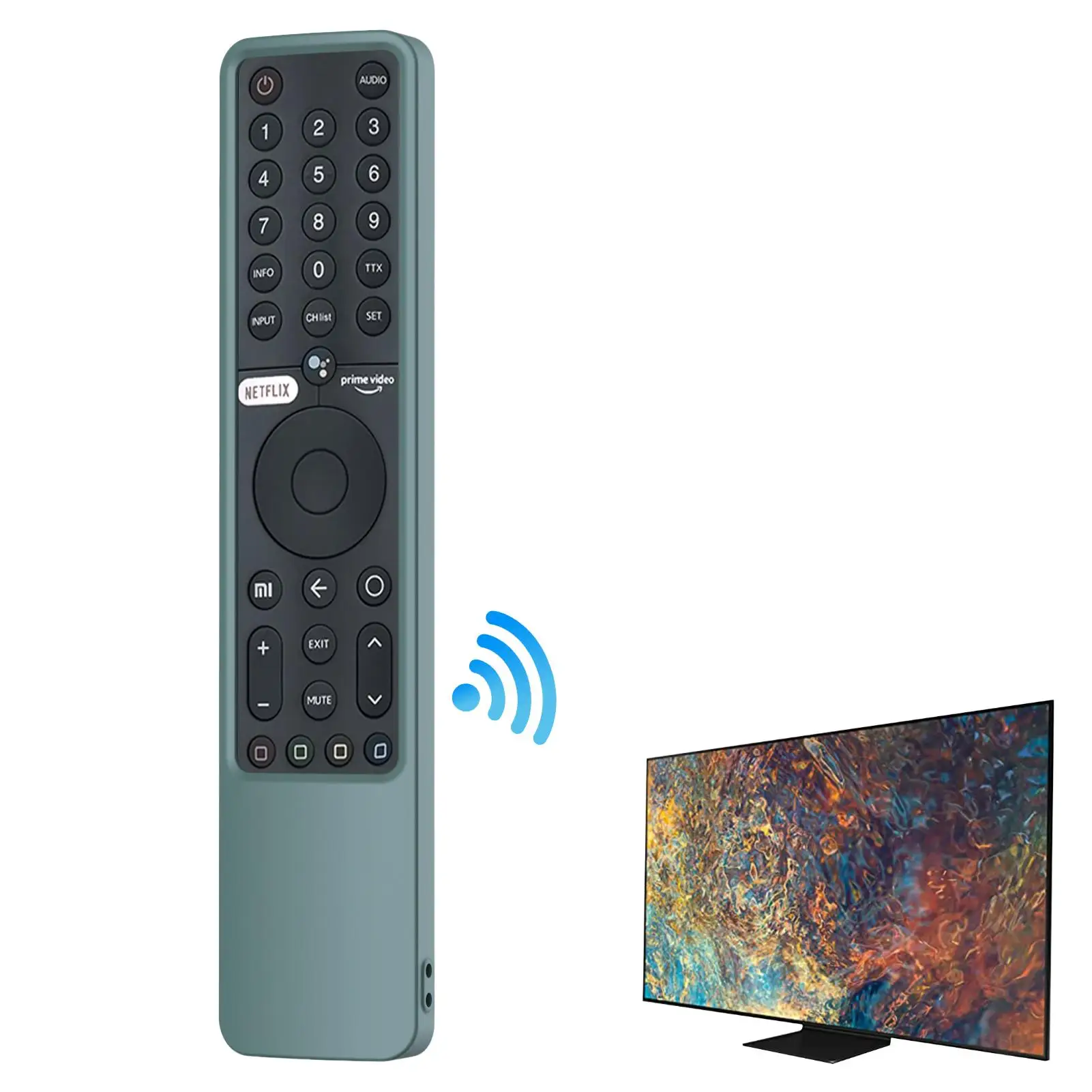 

Силиконовый чехол с дистанционным управлением для Smart TV MI TV P1/P1E/Q1/Q1E, Мягкий защитный чехол с голосовым дистанционным управлением, защита кор...