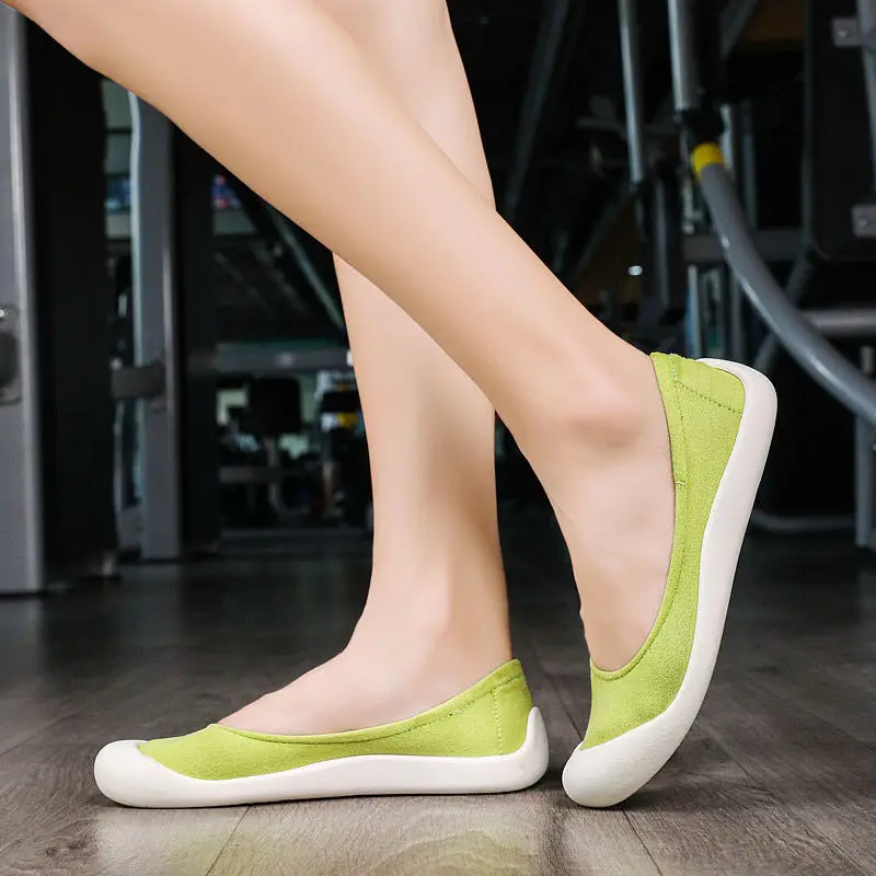 

Black Slip on Women's Shoes Green Female Footwear Mesh Breathable Flat Free Shipping Offer Shoe Spring Cotton Urban Autumn A 39