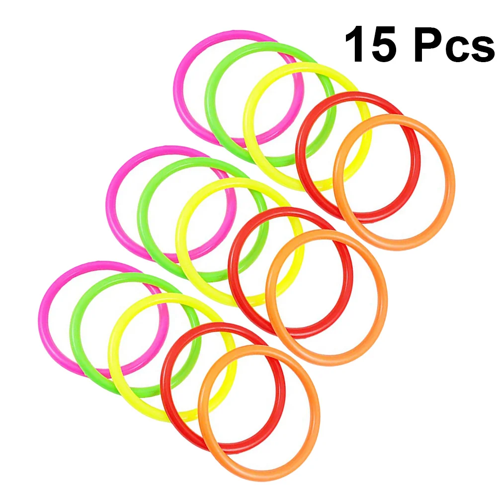 

15 Pcs Solid Ring Game Kidcraft Playset Toy Throwing Games Props Bride Kids Sports Toys