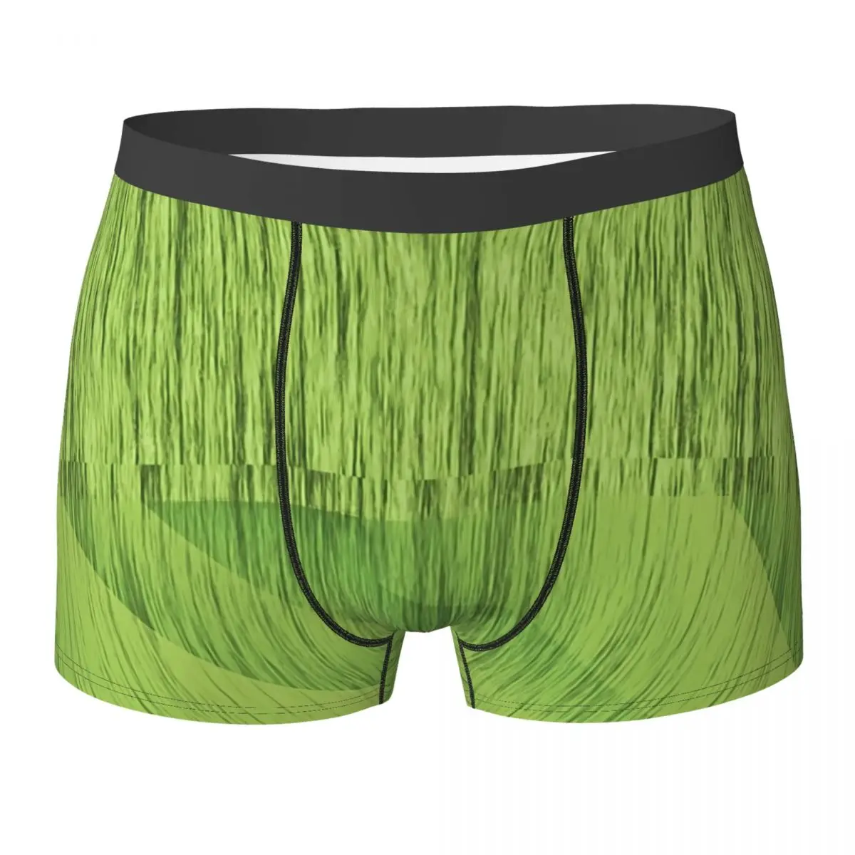 

Moss Print Underwear Green Layers Breathable Panties Custom DIY Shorts Briefs For Men 3D Pouch Large Size Trunk