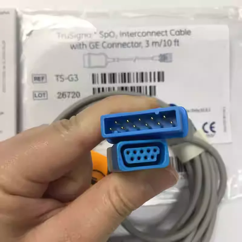 Фото Кабель для подключения TruSignal SpO2 TS-G3 с разъемом GE №1