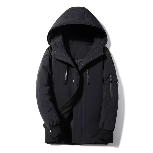 2022New Winter Warm Thick Down Jacket Men Fashion Hooded Windproof White Duck Parkas Coat Men Autumn Brand Casual Down Jacket Me