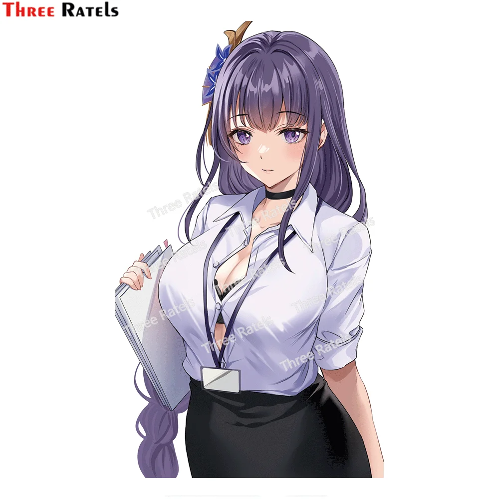 Три Ratels H616 Аниме игра девочка Райден шогун геншин ударопрочные наклейки для авто