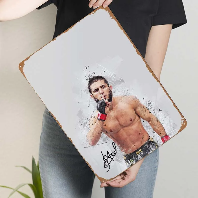 Ислама махачев жестяной знак плакат украшение для дома роскошный винтажный