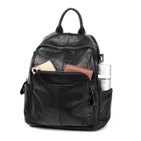 fashion designer backpack multi pocket large capacity soft leather leisure bag flap manufacturer wholesaler outdoor travel stuff