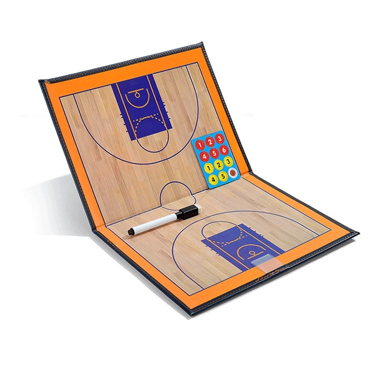 

Foldable Magnetic Tactic Board Basketball Game Tactics Clipboard Soccer Coaching Coach Strategy Board