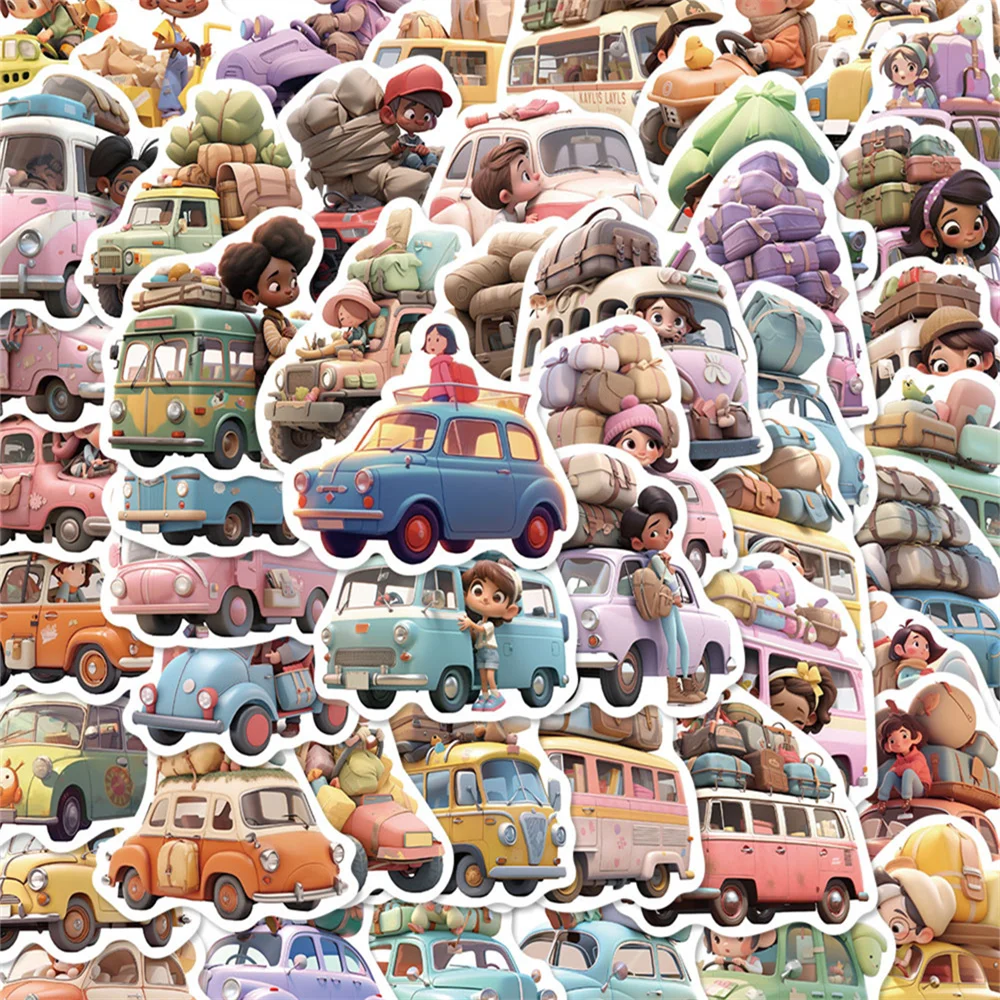 

10/30/50PCS New DIY Travel Car Stickers Cartoon Creative Anime Kids Computer Desk Luggage Guitar Decoration Waterproof Wholesale